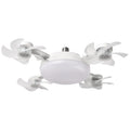 Drone Design Silent Ceiling Fan Light E27 Base Remote Controlled Dimmable 3 Color LED Ceiling Fanlight for Living Room Bedroom